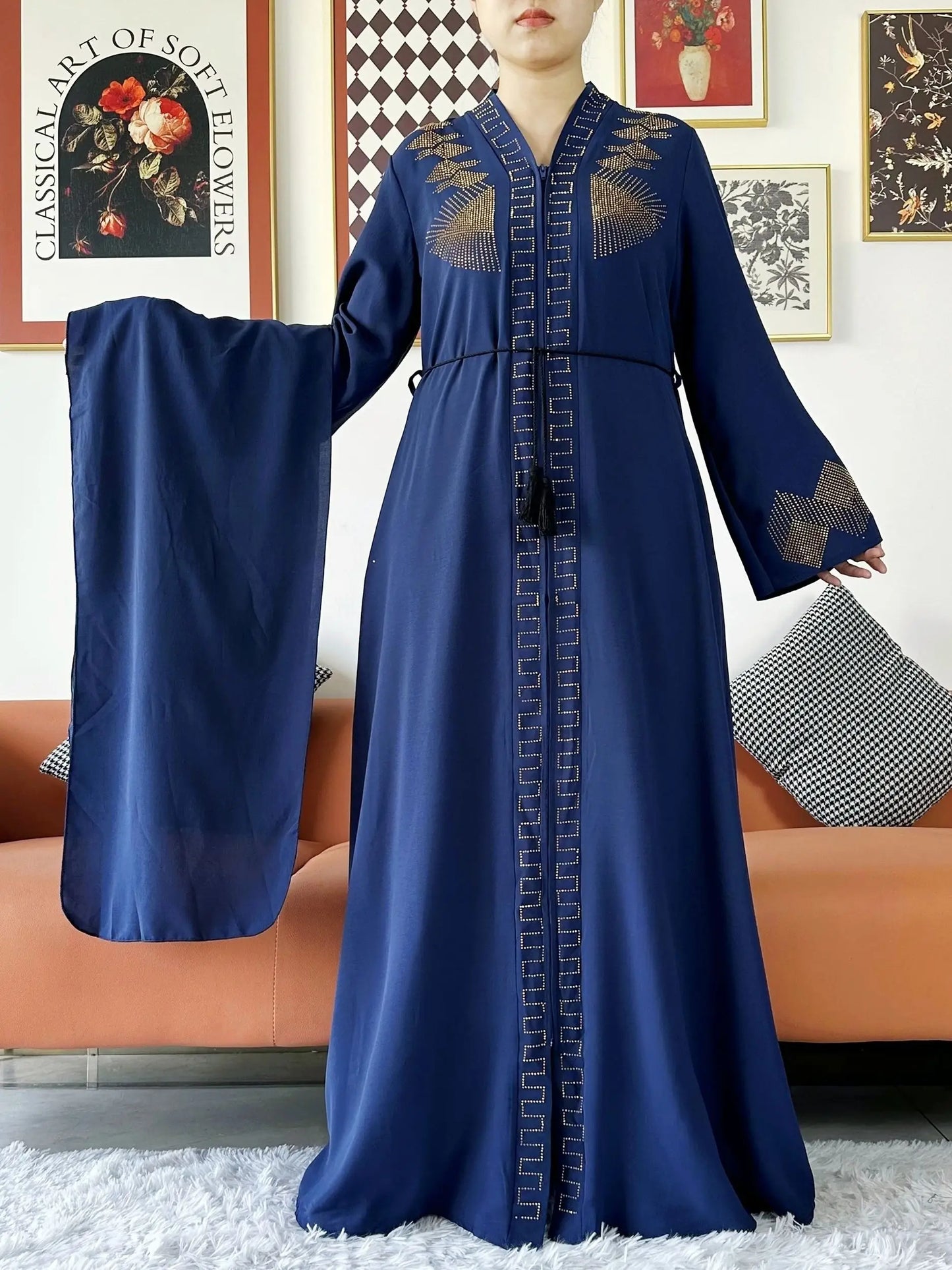 Chiffon Open Abaya
