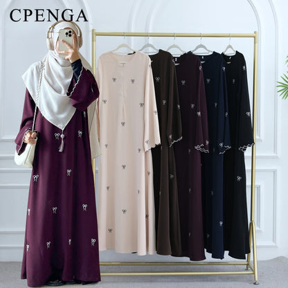 Butterfly Embroidery Abaya