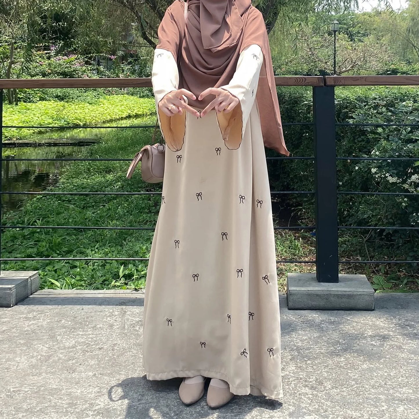 Butterfly Embroidery Abaya