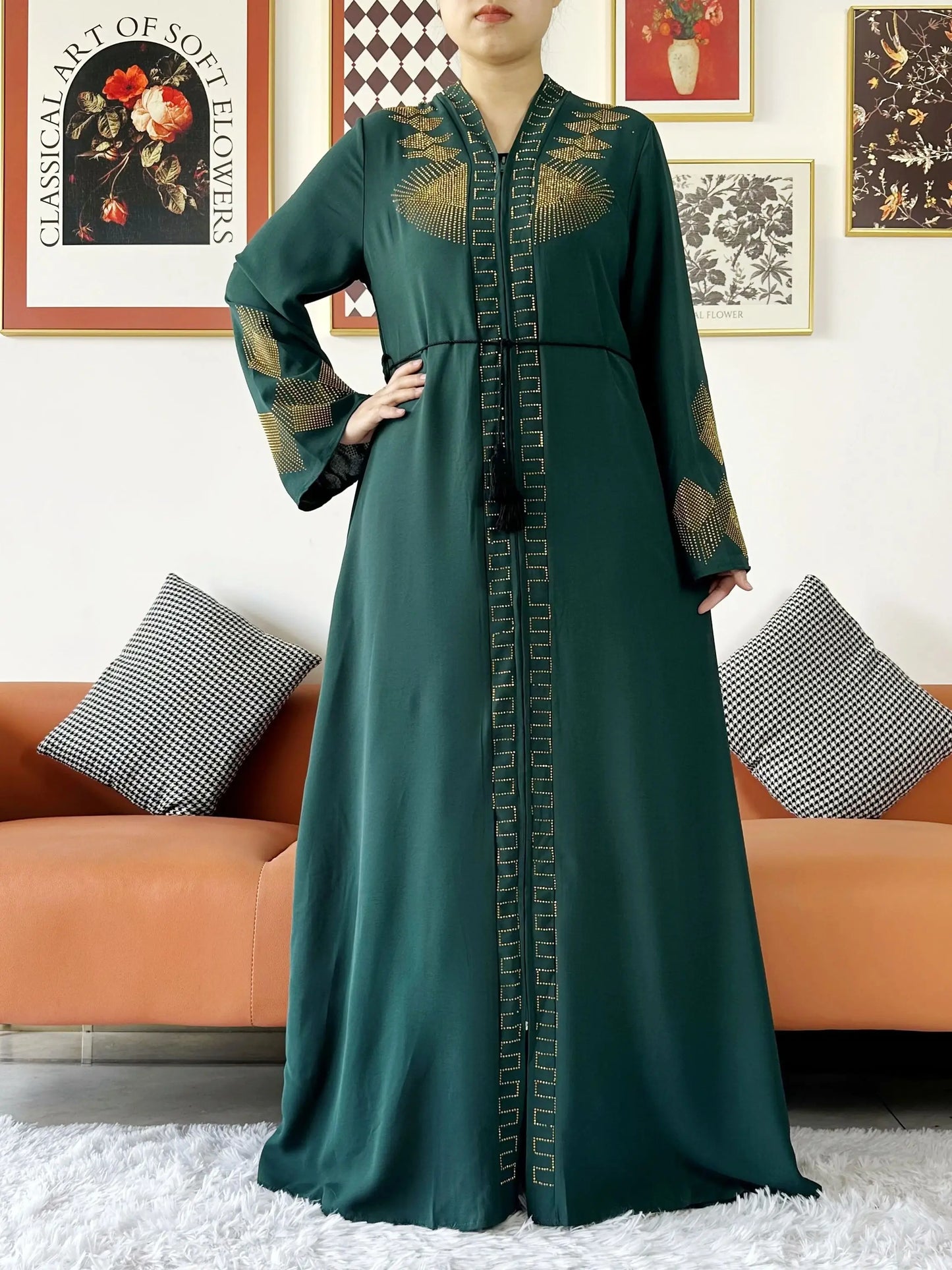 Chiffon Open Abaya