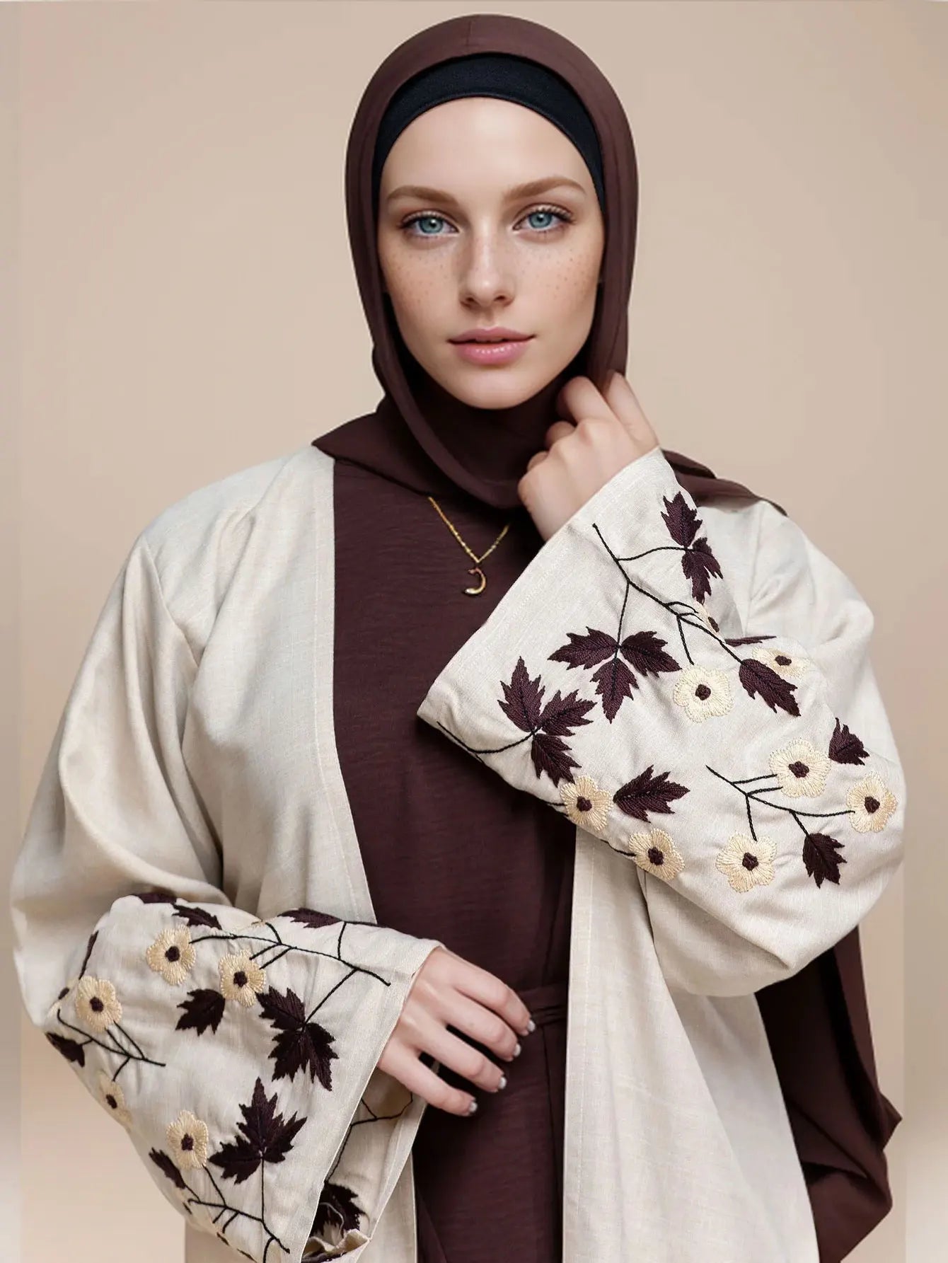 Apricot Muslim Abaya