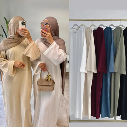 Corduroy Abaya Dress