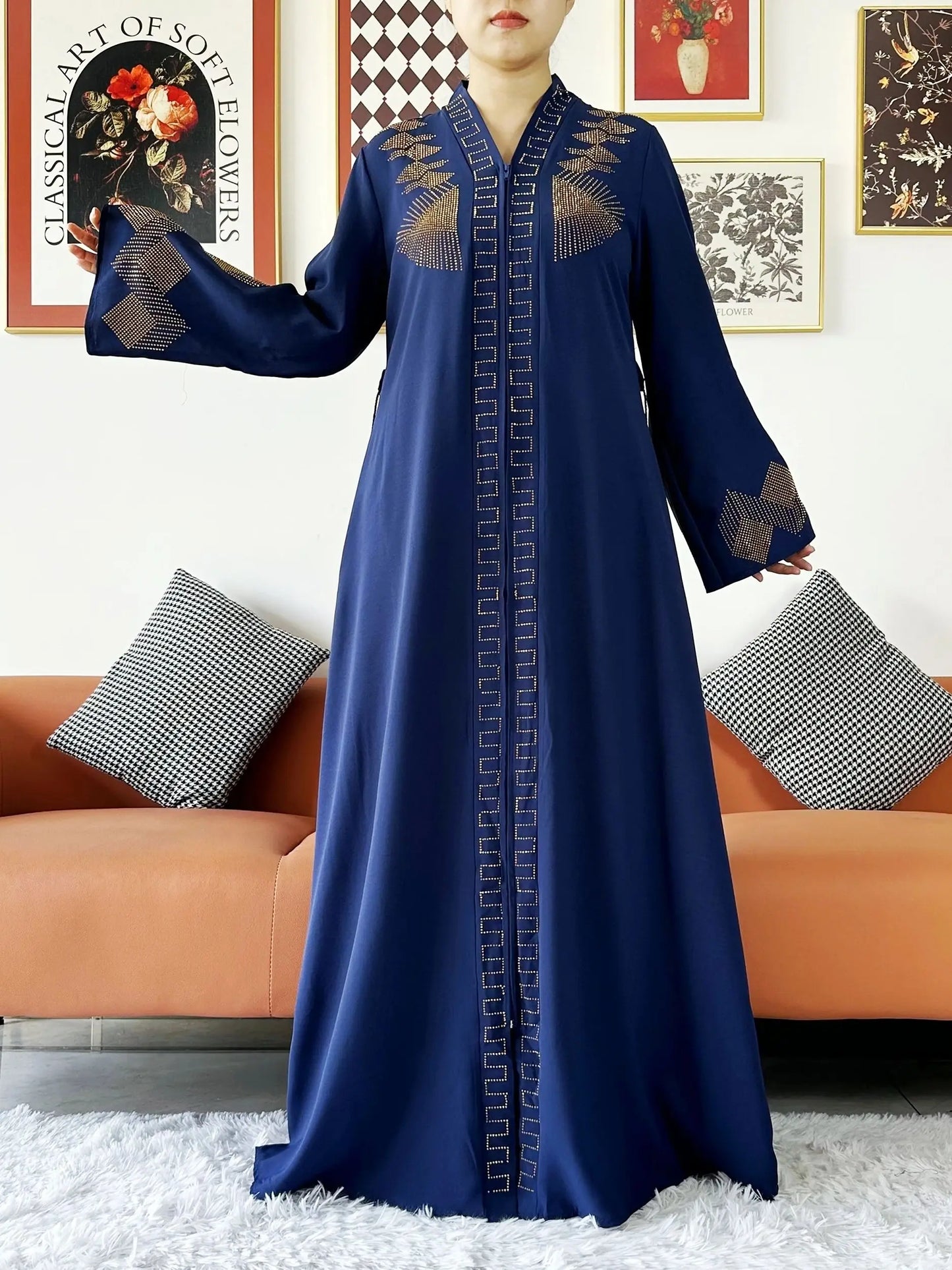 Chiffon Open Abaya