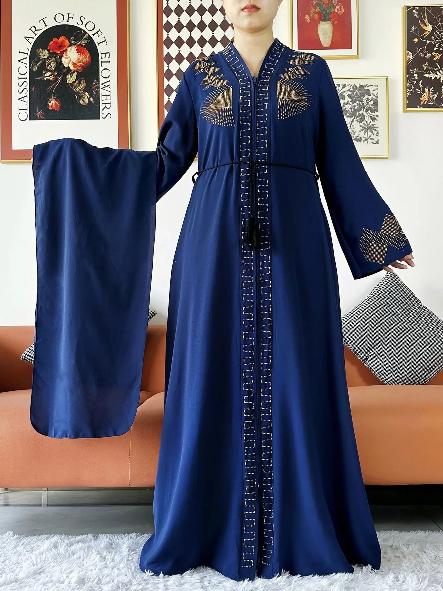 Chiffon Open Abaya