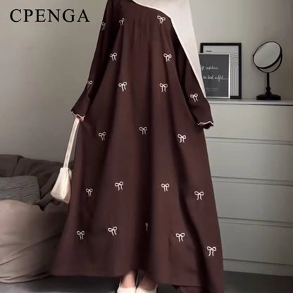 Butterfly Embroidery Abaya