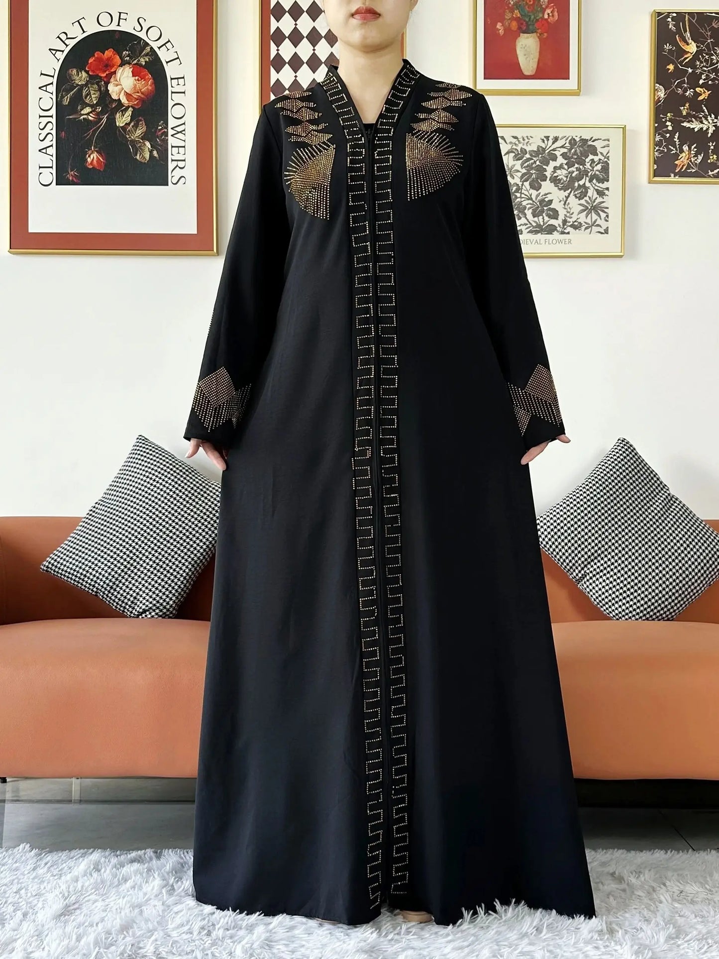 Chiffon Open Abaya