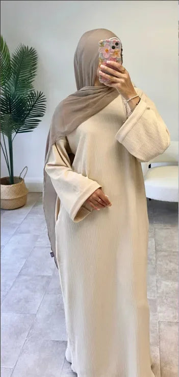 Corduroy Abaya Dress