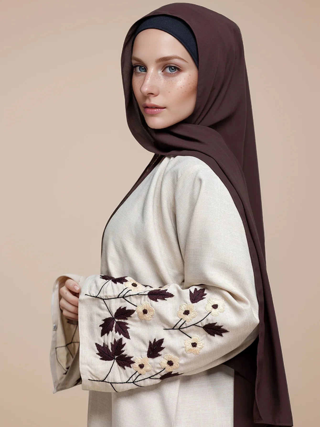 Apricot Muslim Abaya
