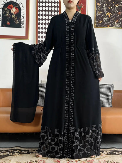 Chiffon Open Abaya