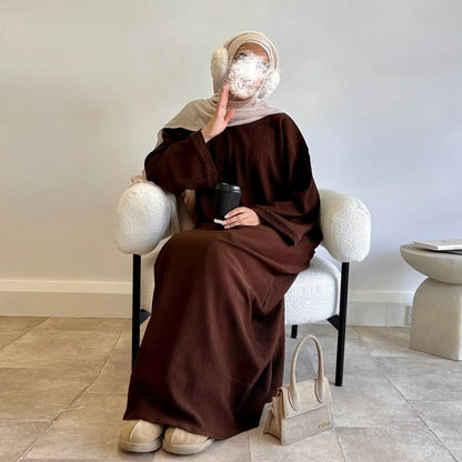 Corduroy Abaya Dress