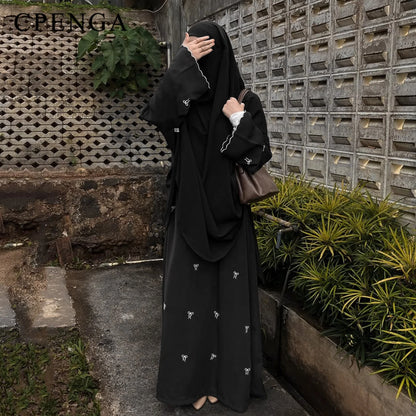 Butterfly Embroidery Abaya