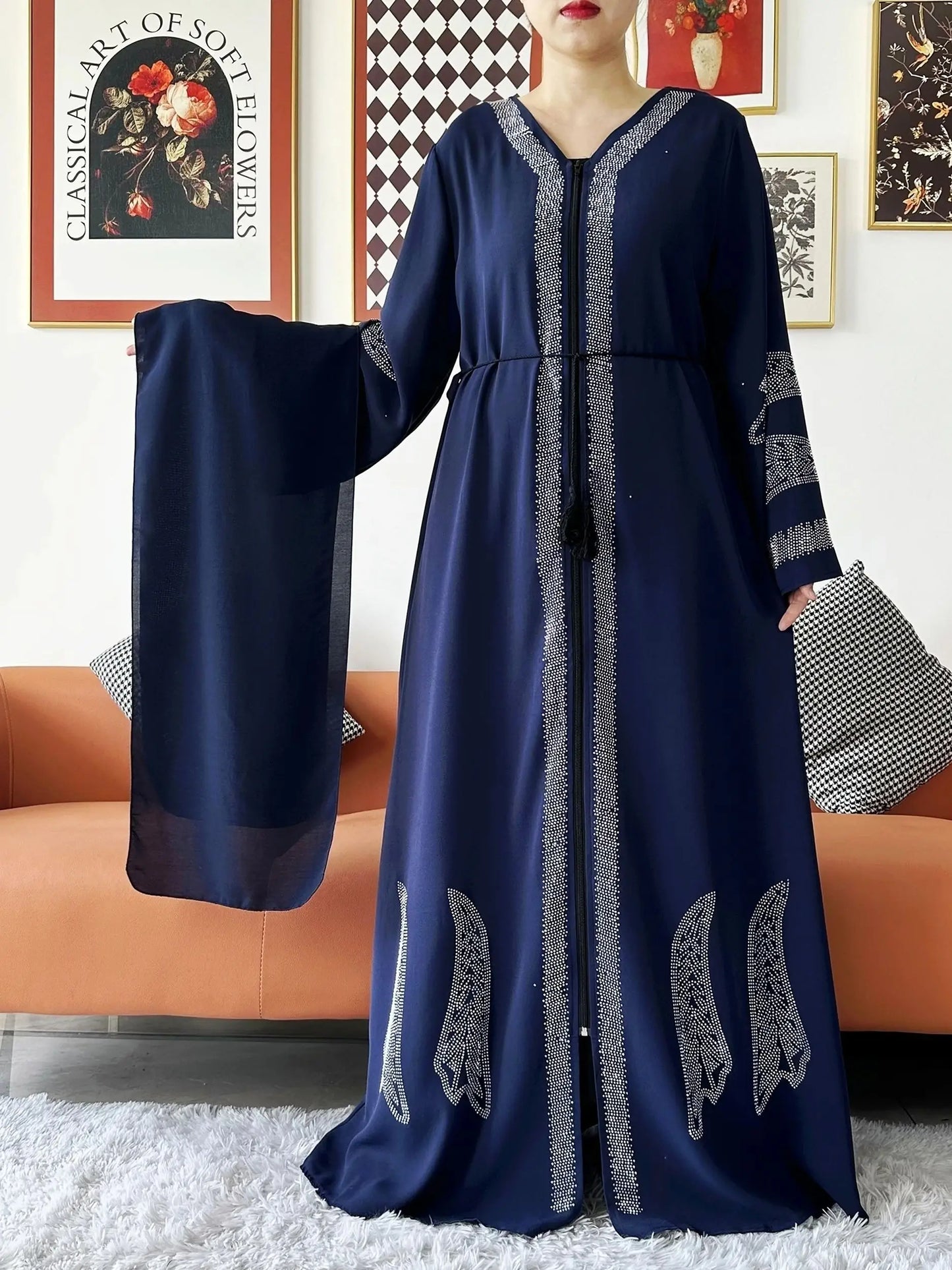Chiffon Open Abaya