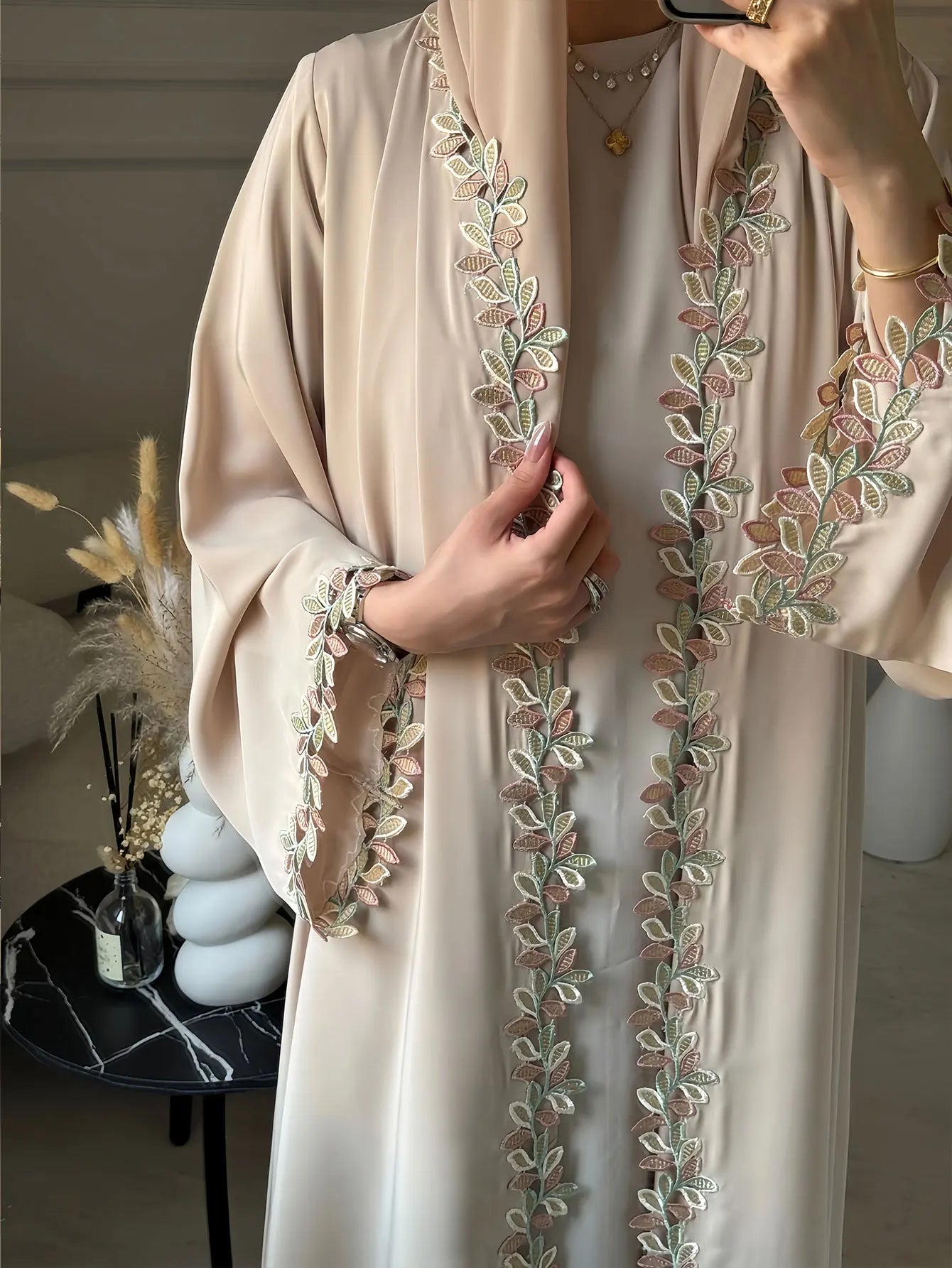 Elegant Beige Abaya